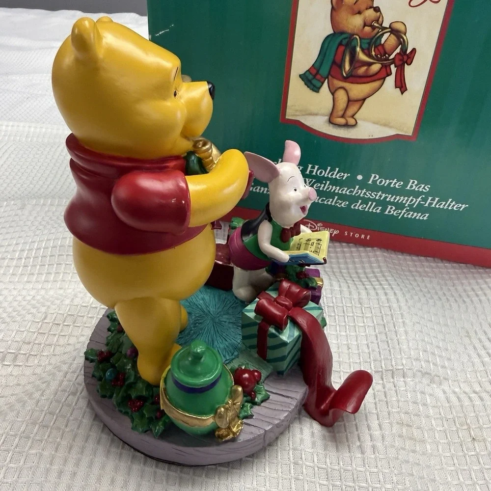 Vintage‎ Disney Store Pooh Piglet Season Song 1997 Christmas Stocking Holder New